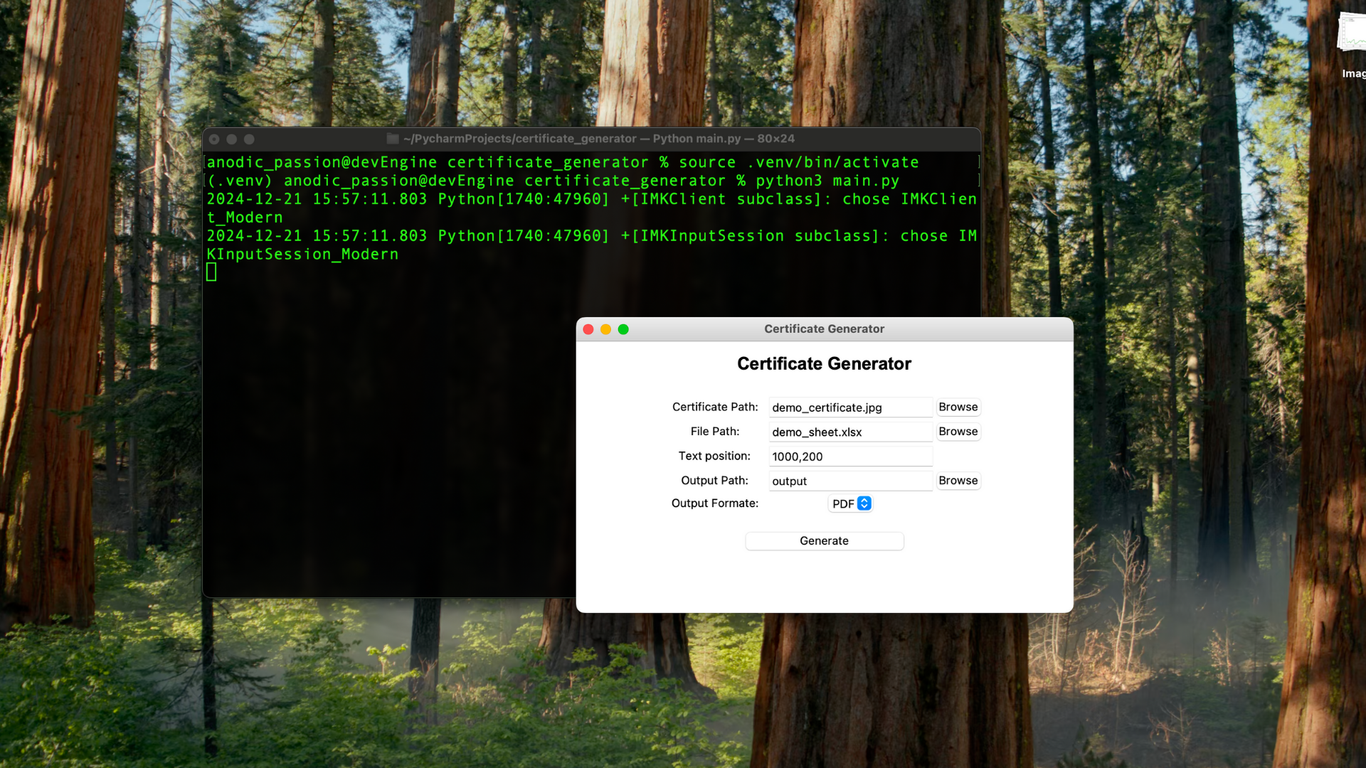 certificate generator